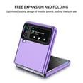 thumbnail image 3 of Mantto for Samsung Galaxy Z Flip 3 5G, Folding Bracket Kickstand Military Grade Drop Protection,Skin-Friendly PC Back, Anti-Scratch Anti-Fingerprint case For Samsung Galaxy Z Flip 3 5G, Purple, 3 of 10
