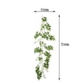 thumbnail image 3 of Efavormart 6 ft White 5 Flowers Silk Peony Garland Bendable Wire Vines  Artificial Flower Garlands, 3 of 10