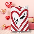 thumbnail image 4 of DefiDgd Valentines Day Throw Blanket,Soft Warm Lightweight Hearts Pattern Throw Blanket for Home Bed Sofa Couch Chair All Seasons Decration,Home Decor(H), 4 of 5