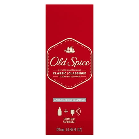 Old Spice Classic Scent Men's Cologne Spray 4.25 Fl (Best Cologne For 14 Year Old Boy)