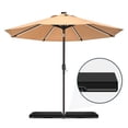 thumbnail image 2 of 317lb Black Heavy Duty Base Weights Stand, 4 - Piece Offset Cantilever Umbrella Base, Ideal for Patio in Courtyard Pool Zone, 2 of 8