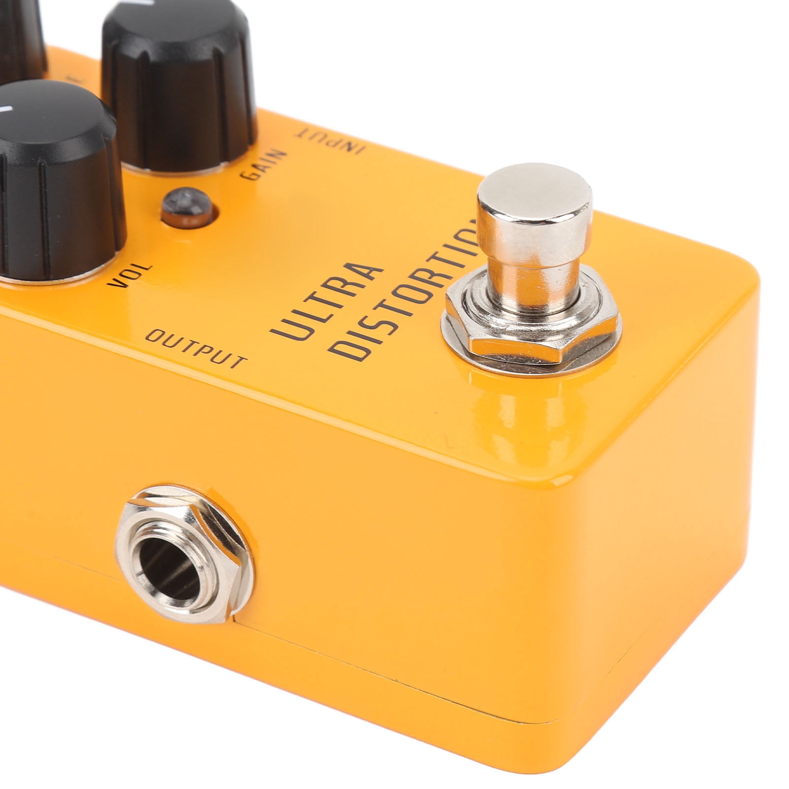 NFTIGB High Gain Distortion Guitar Pedal Aluminum Alloy Electric Guitar Distortion Effect Pedal with True Bypass DC9V for Electric Guitars, Black Edition (3.94 inches / 10.00 cm)