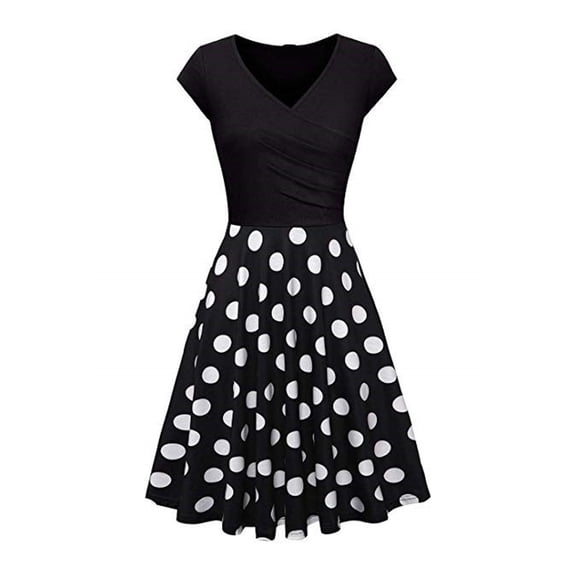 Black and Friday Deals 2023 Clearance under $5 JINMGG 2023 Summer Clearance Dresses under $10.00 Women's Summer Casual Floral Print Casual Short Sleeve V-Neck Loose Dress