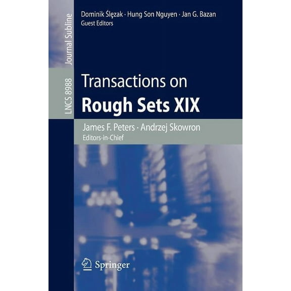 Transactions on Rough Sets XIX, (Paperback)
