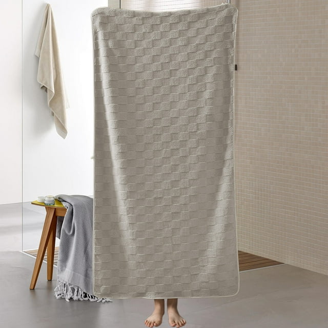 Promotions de Week-End, Serviette de Bain en Velours à Séchage Rapide, Tissu Épais Doux, pour Adultes Maison, Serviette de Lavage Absorbante Séchage Rapide Ensemble Cadeau / 100 % Polyester, Kaki