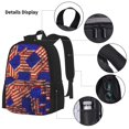 thumbnail image 3 of Disketp Vintage USA Flag Mochila Estampada de Gran Capacidad con Lonchera y Estuche, Set de 3 Piezas para Estudiantes, 3 of 7