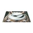 thumbnail image 3 of Owl Head 12×18 inch Placemats Heat Resistant Washable Foldable Rectangular Placemats Set Decoration Indoor Outdoor for Kitchen Dining Table 4PCs, 3 of 8