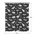 thumbnail image 5 of Dinosaur Silhouette Pattern Shower Curtain 72"x84" ,Bathroom Decorative Shower Curtains Set with 12 Hooks,Modern Waterproof Washable Shower Curtain, 5 of 6