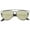 Black / Gold Mirror, variant on sunglassLA - Technologic Full Metal Crossbar Flash Mirror Flat Lens Aviator Sunglasses - 54mm