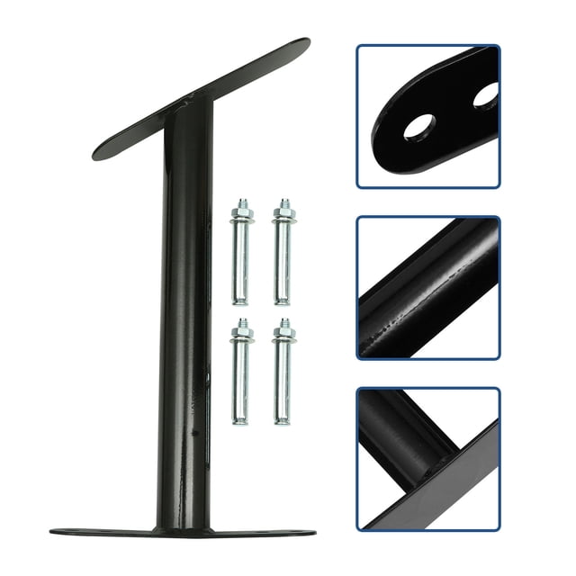 IFANLANDOR Battle Rope Mounts Wall-mounted Space-saving Rack Black 1Set
