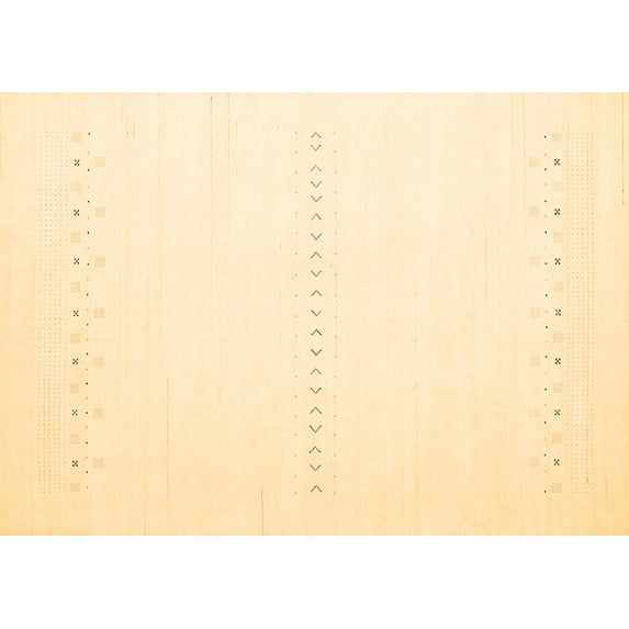 Ahgly Company Indoor Rectangle Solid Brown Modern Area Rugs, 7' x 9'