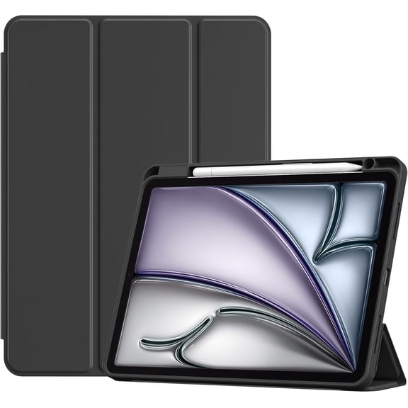 ProCase Smart Protective Case for iPad Air 11 inch M4/ M3/ M2 & 10.9 inch iPad Air 5th/ 4th Gen -Black