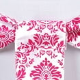 thumbnail image 2 of Efavormart 5pc x Damask Flocking Chair Sash for Wedding Events Banquet Decor Chair Bow Sash Party Decoration Supplies - Fushia, 2 of 9
