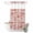 Red, variant on No Hook Shower Curtain, Grey Paisley Shower Curtains for Bathroom with See Through Top Window, Boho Flower Botanical Leaf Branch Waterproof & Washable Bath Curtain Stall 48"x72"