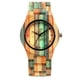 thumbnail image 1 of Reloj De Madera De Bambú Colorido Hecho A Mano, Reloj Respetuoso Con El Medio Ambiente Natural, Reloj De Cuarzo De Madera Simple matsuzay AP007586-01, 1 of 6