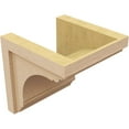 thumbnail image 5 of 10"W x 10"D x 10"H Wide Warren Rough Cedar Woodgrain TimberThane Corbel, Primed Tan, 5 of 6