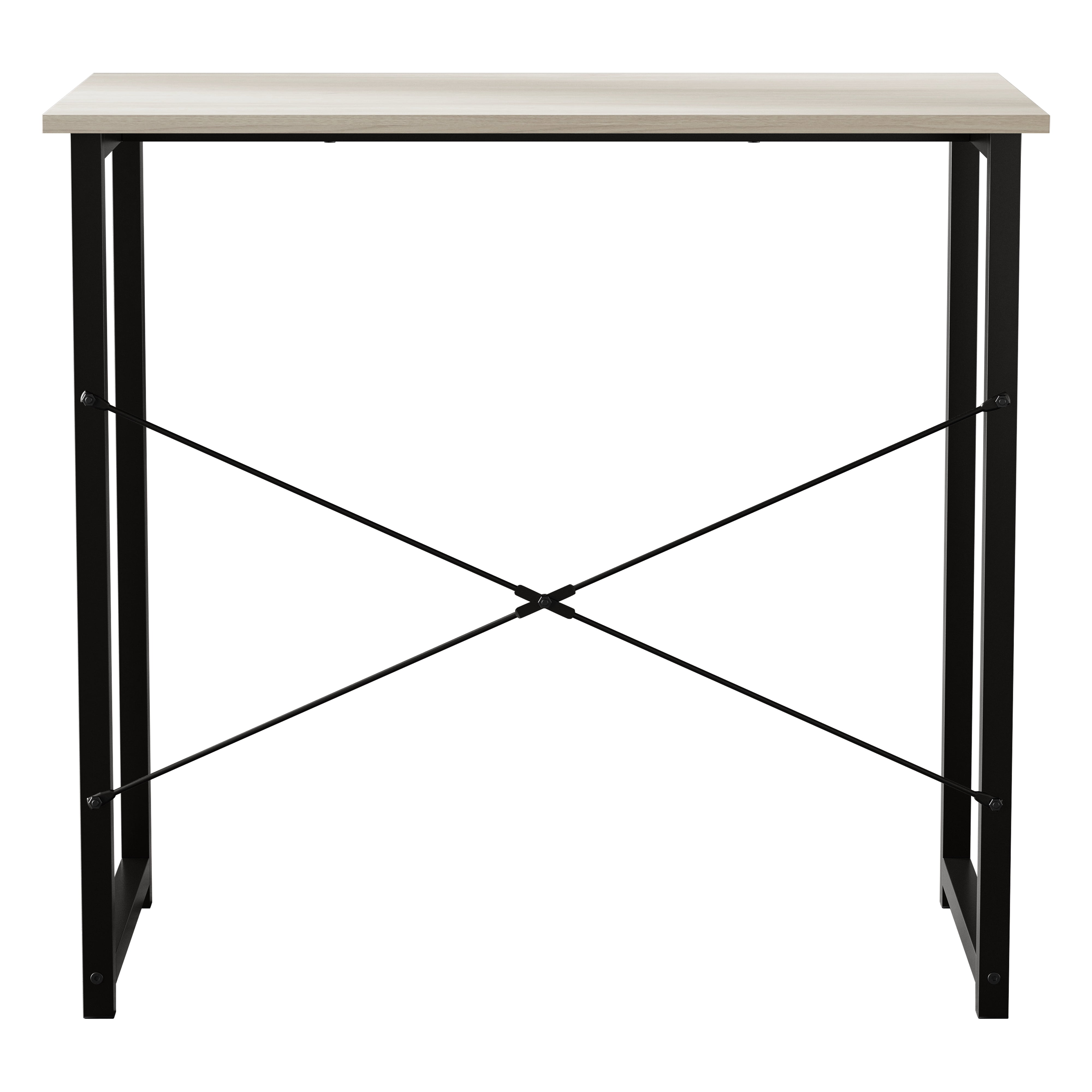 Castle Place Modern 31" Metal Computer Desk, Light Grey