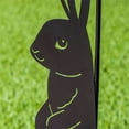 thumbnail image 2 of Evergreen Bunny Laser Cut Garden Flag Stand, 43'' x 21.25'' x 0.5'' inches, 2 of 2