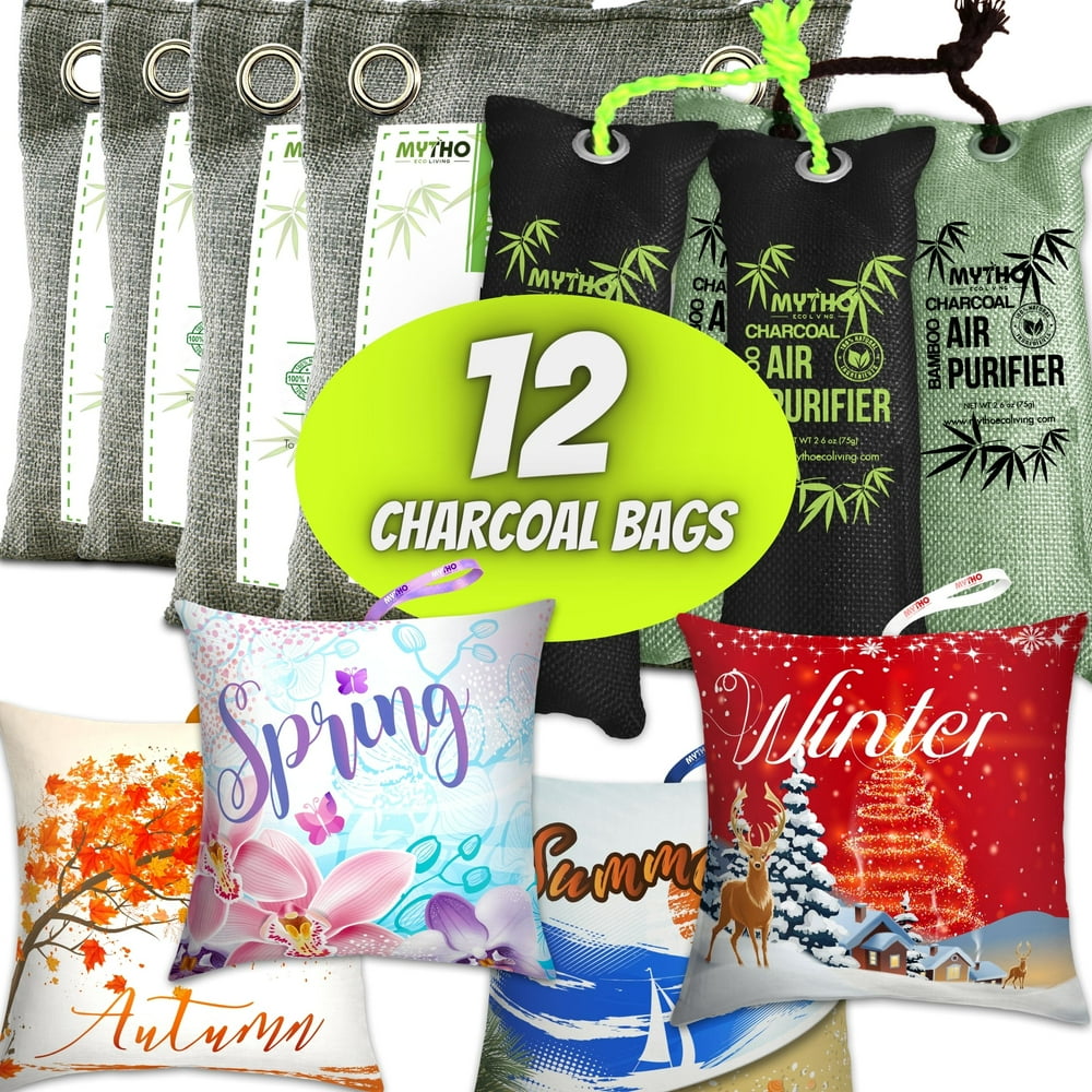 Nature Fresh Air Purifier Bags, Bamboo Charcoal Air Purifying Bags