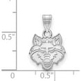 thumbnail image 3 of 10K White Gold 10Kw Logoart Arkansas State University Small Pendant (17 X 12) Made In United States 1w001asu, 3 of 5