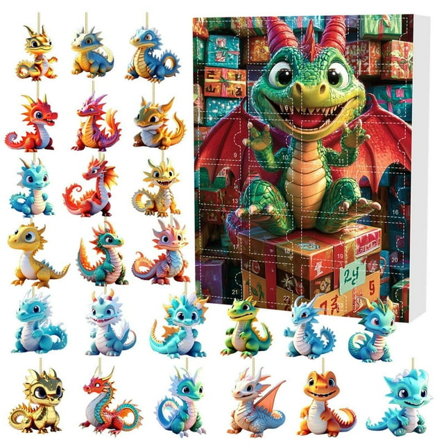 TIELUTT Christmas Advent Calendar Cute Flying Pendant Acrylic 2D Decoration Set Holiday PendantD(1) Kitchen Timer Cute Animal Smart Timer Crock Pot Digital Timer Boxing Timer Flip It