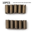 thumbnail image 1 of Leke 10Pcs Inserts Filetés Intérieur M6X1.0 Extérieur M8X1.25 Longueur 15MM Écrou Femelle Mâle, 1 of 1