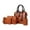 Brown, variant on Upgrade Handbags Wallet Tote Bag Shoulder Bag Top Handle Satchel Purse Set 4Pcs