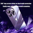 thumbnail image 5 of Compatible with iPhone Case,Luxury Electro Plated Frameless Crystal Clear Hard PC Camera Lens Protective,Ultra Thin Slim Fit Shockproof Cover Phone Case (Silver,iPhone 16 Pro Max), 5 of 6