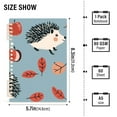 thumbnail image 3 of Hedgehog and Leaves Ring Binder Notebook Journey Note Diary College Ruled Spiral Notebook Study Loose Leaf Paper A5 60 Pages, 3 of 8