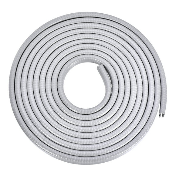 Unique Bargains Edge Trim U Seal Extrusion Gray U Channel Edge Protector PVC Plastic w Iron Sheet Fits 15/64''-19/64'' Edge 16.4Ft/5M
