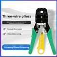 thumbnail image 3 of Crimp Tool Kit Ethernet Crimper Available For Insulated Nylon Connectors and Electrical Wire Connectors Crimping Tool RJ45 (8P), RJ12 (6P), and RJ11 (4P), 3 of 9