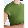 thumbnail image 4 of Free Assembly Women's and Women's Plus Cap Sleeve Tee, Sizes XS-4X, 4 of 5