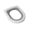 thumbnail image 2 of Toilet Seat Cover, Soft Warmer with Washable Fiber Cloth, Universal Size for Round & Elongated Toilets, Non-slip & Easy Llation for Year-round Comfort, Ideal for Cold Bathrooms & Family Homes, 2 of 8