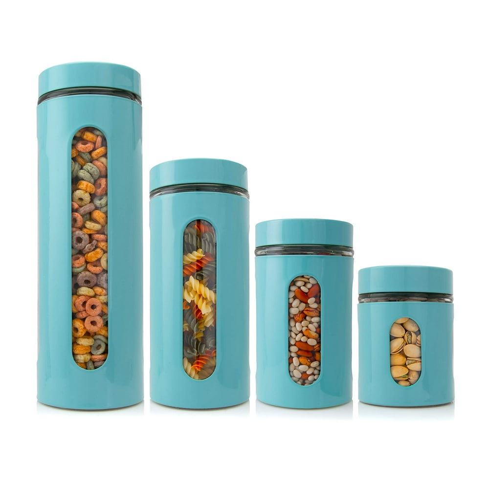 Venoly Dry Food Storage Containers with Lids (4 Piece Set) Airtight