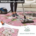 thumbnail image 5 of Pink Orchid Flowers Outdoor Rug for Patio/Deck/Porch, Non-Slip Large Area Rug 4 x 6 Ft, Vintage Floral Leaves Plants Spring Indoor Outdoor Rugs Washable Area Rugs, Camping Rug Carpet Runner, 5 of 8