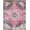 Pink Navy Beige, Pattern 13, variant on ODIKA Mauve Rose Floral Medallion With Vintage Scroll Border And Trellis Non-Slip Chair-Friendly for Home Office, Gaming Room, Under Desk