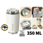 SMEG 350ml Insulated Reasuable Coffee Travel Stainless Steel Thermal Cup Mug