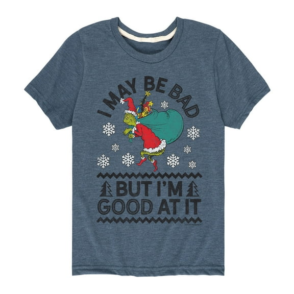 Dr. Seuss - I May Be Bad But I'm Good At It - Toddler And Youth Short Sleeve Graphic T-Shirt