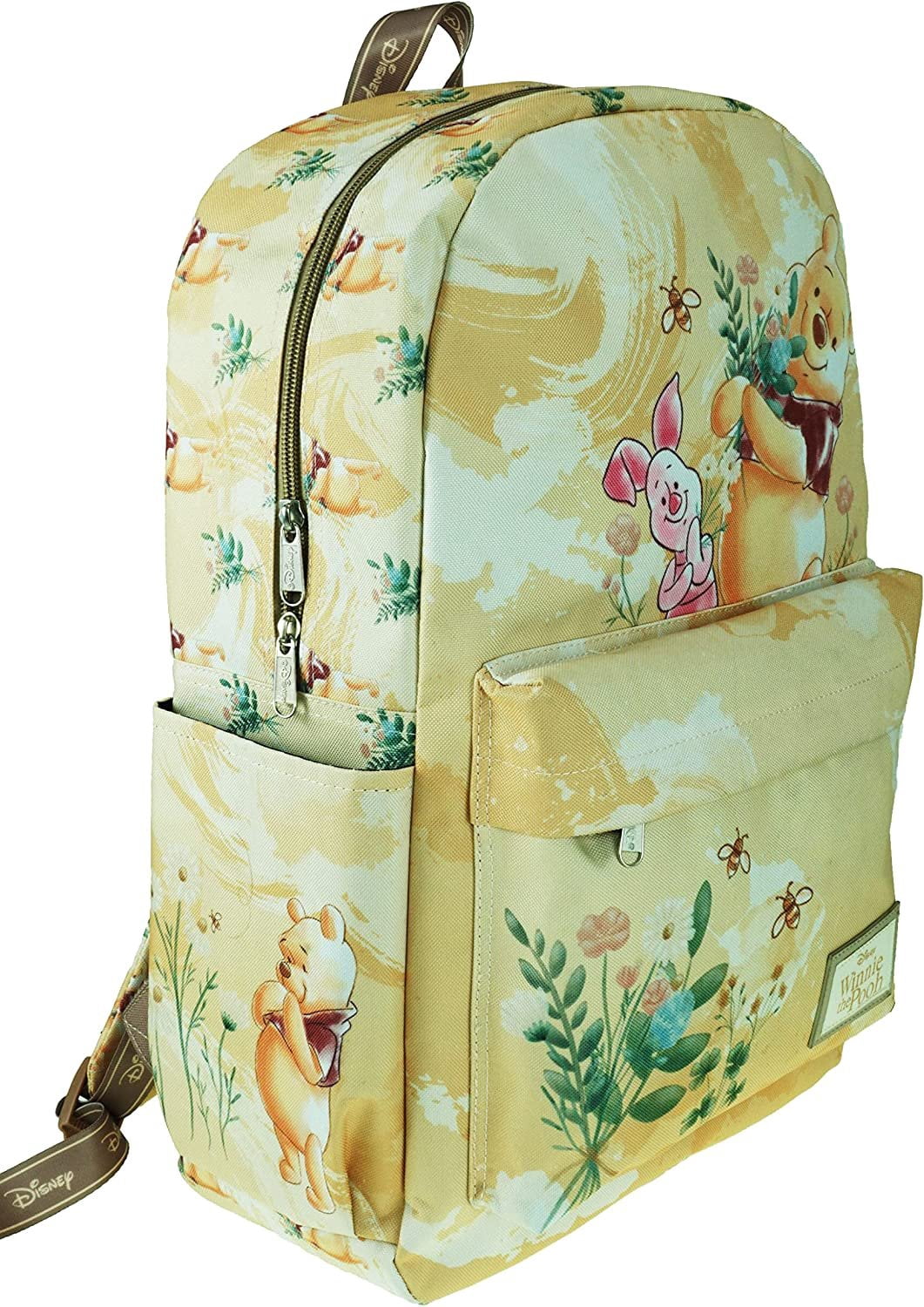 Disney Winnie The Pooh Backpack 17" with Laptop Compartment for School, Travel, and Work
