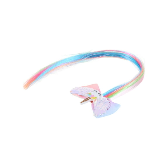 Unique Bargains 1 Pcs Fashion Bow Wig Braiding Clip for Girls Colorful