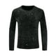 thumbnail image 5 of Camiseta de manga larga de malla transparente Lars Amadeus para hombres, camiseta de fiesta de club, color negro, 5 of 6
