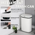 thumbnail image 4 of Kitchen Trash Can for Bathroom Bedroom Home Office 13 Gallon 50 Liter Automatic Touch Free High-Capacity Garbage Can with Lid Brushed Stainless Steel Waste Bin, 4 of 7