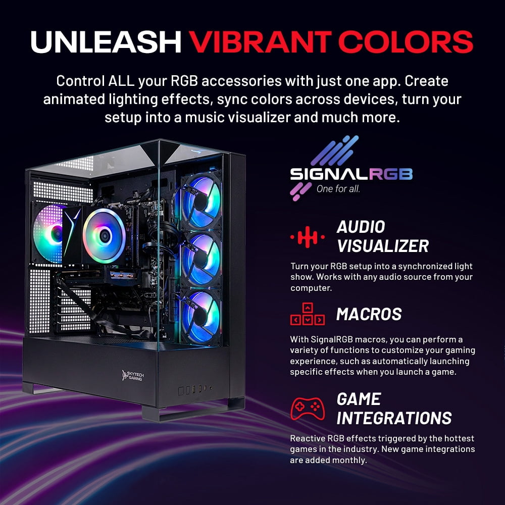 Skytech Gaming Shadow 5 Gaming PC, AMD Ryzen 7 7700 3.8GHz, NVIDIA RTX 5060 Ti 8GB VRAM, 1TB NVMe SSD, 16GB DDR5 RAM 6000, 750W GOLD PSU, Wi-Fi, Win 11, Desktop