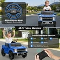 thumbnail image 2 of Ford Ride on Toys, 12V Ford F150 Raptor Battery Powered Ride on Cars with Remote Control, Ages 3+, Blue, 2 of 7