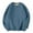 Blue, variant on Men's Sherpa Lined Sweatshirts Fleece Pullover Basic Tops Warm Crewneck Winter Sweatshirt Blue L