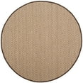 thumbnail image 2 of SAFAVIEH Natural Fiber Cinaed Geometric Sisal Area Rug, Natural/Brown, 6' x 6' Round, 2 of 5