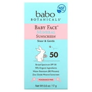 Baby Face Mineral Sunscreen - Spf 50 0.6 Oz.