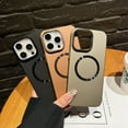 thumbnail image 3 of Dteck Case for iPhone 16 Pro,Shockproof Hard PC Case Compatible with MagSafe Camera Stand Cover,Gold, 3 of 8