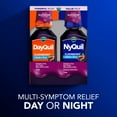 thumbnail image 3 of Vicks DayQuil and NyQuil Cold and Flu Liquid, Cold and Flu Medicine for Adults, Elderberry, 12 Fl oz, 3 of 11