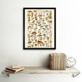 thumbnail image 2 of Millot Encyclopedia Page Mushrooms Fungus Illustration Framed Wall Art Picture Print 12x16 inch, 2 of 5